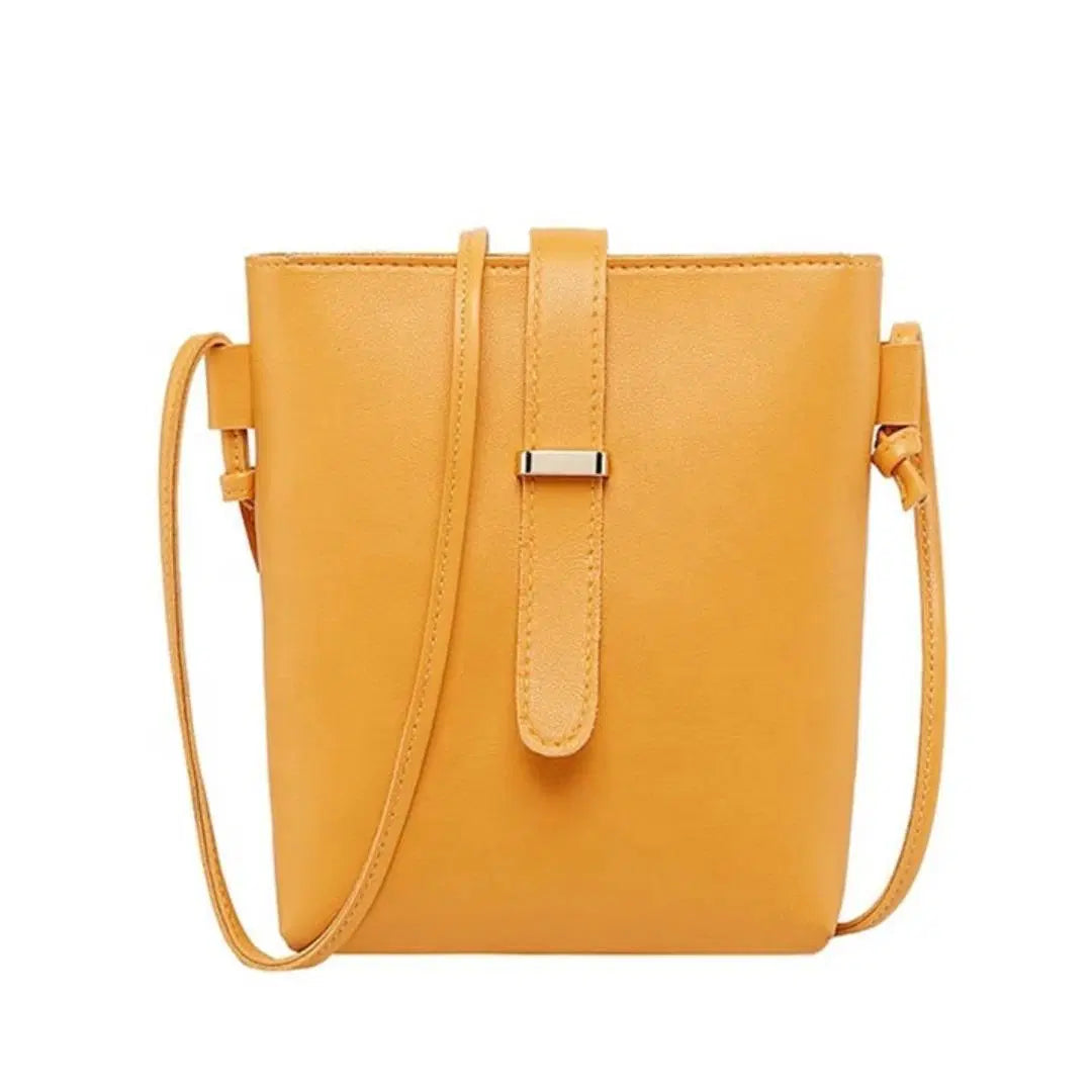 Mini Girl's Yellow Crossbody Bag - 1 Pc Multipurpose Fashion Accessory