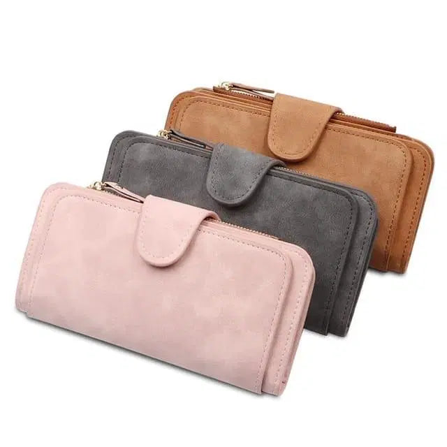 Stylish Women's PU Tri-Fold Wallet - Pocket Friendly Size - 1 Pc