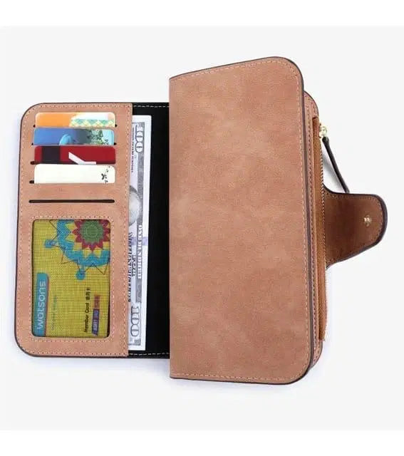 Stylish Women's PU Tri-Fold Wallet - Pocket Friendly Size - 1 Pc