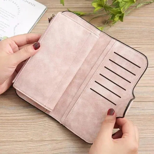 Stylish Women's PU Tri-Fold Wallet - Pocket Friendly Size - 1 Pc