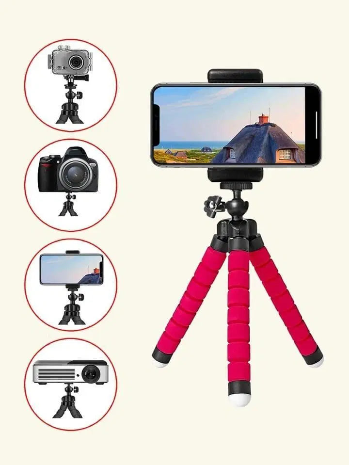 Flexible Sponge Octopus Mini Tripod For Mini Camera Tripod Phone Holder Clip Stand
