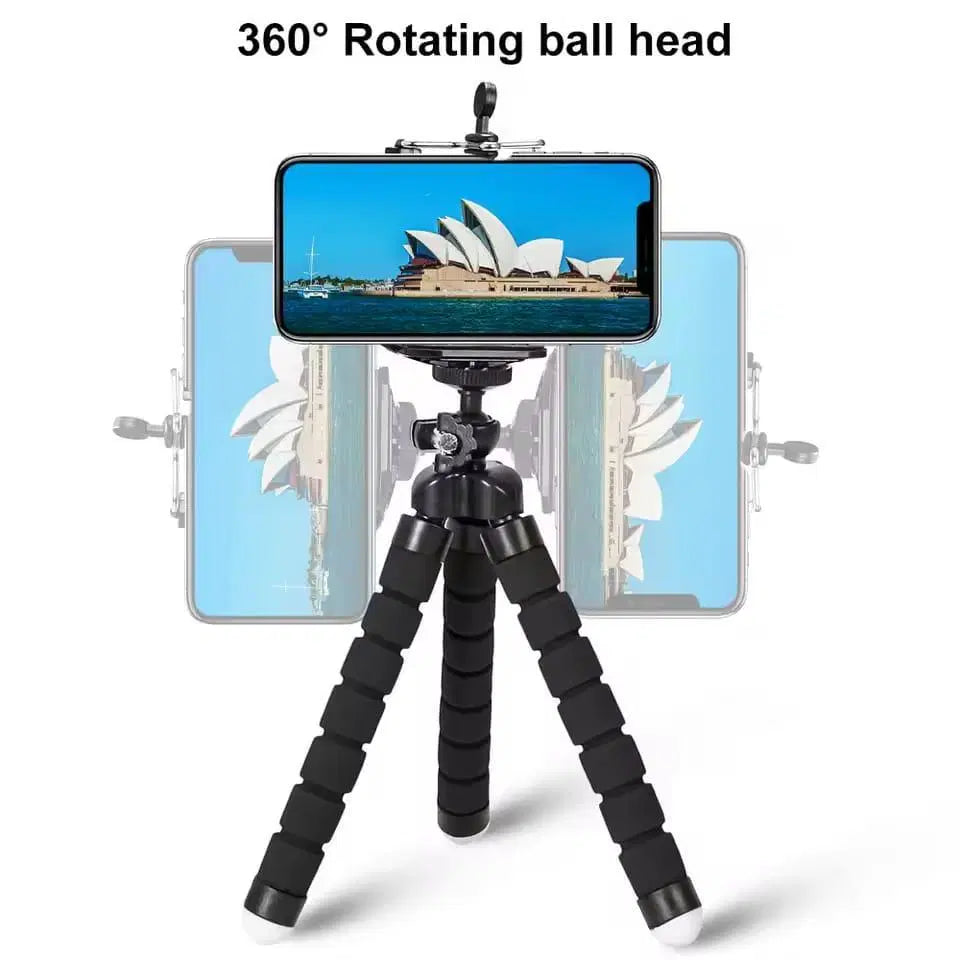 Flexible Sponge Octopus Mini Tripod For Mini Camera Tripod Phone Holder Clip Stand